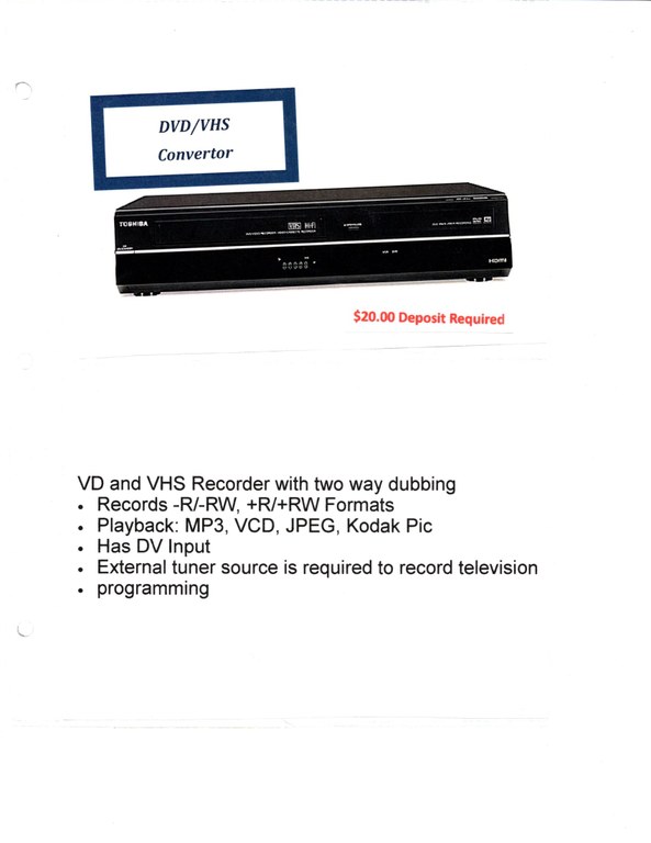 DVD/VHS Convertor